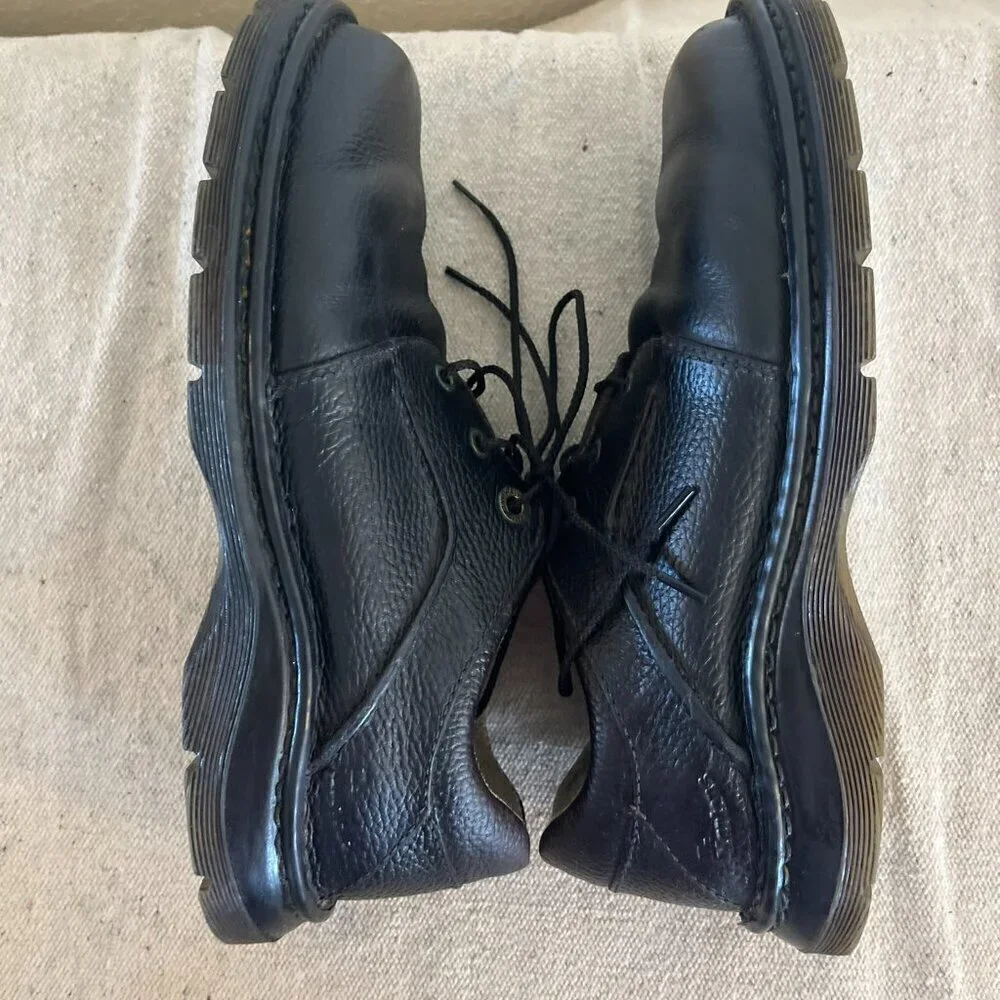 Dr. Martens Men's Black Leather Ordell 3 Eye Peddled Chunky Oxford Shoes Sz 8